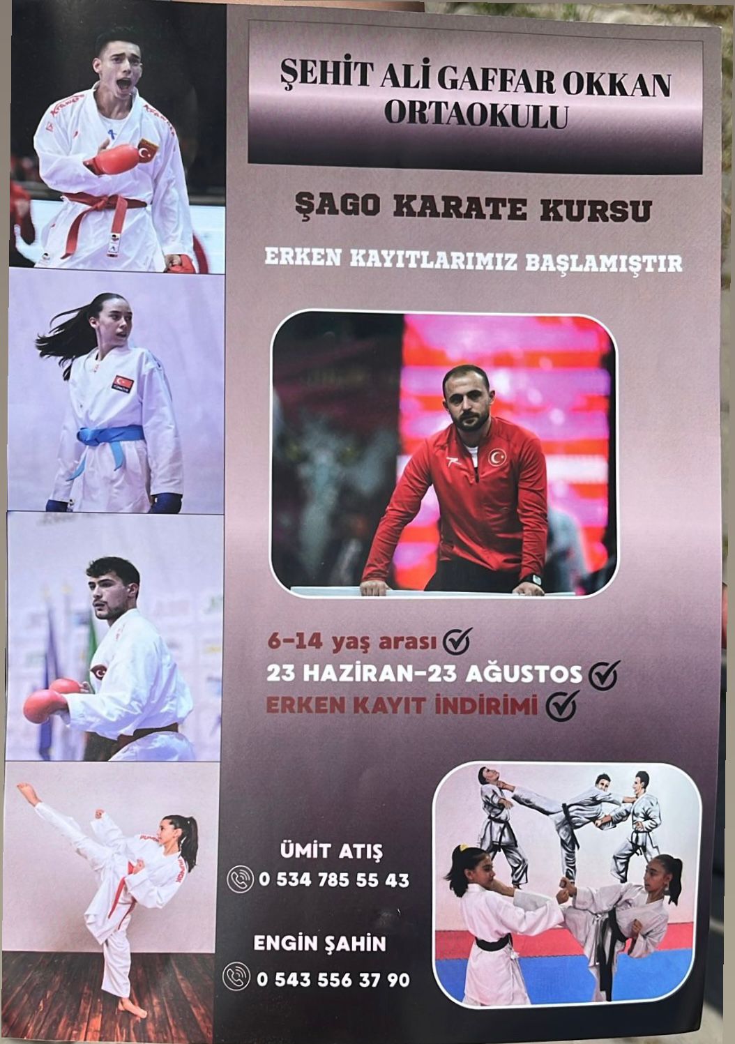 Hendek’te Şago Karate ve Jimnastik Kursu Açılıyor