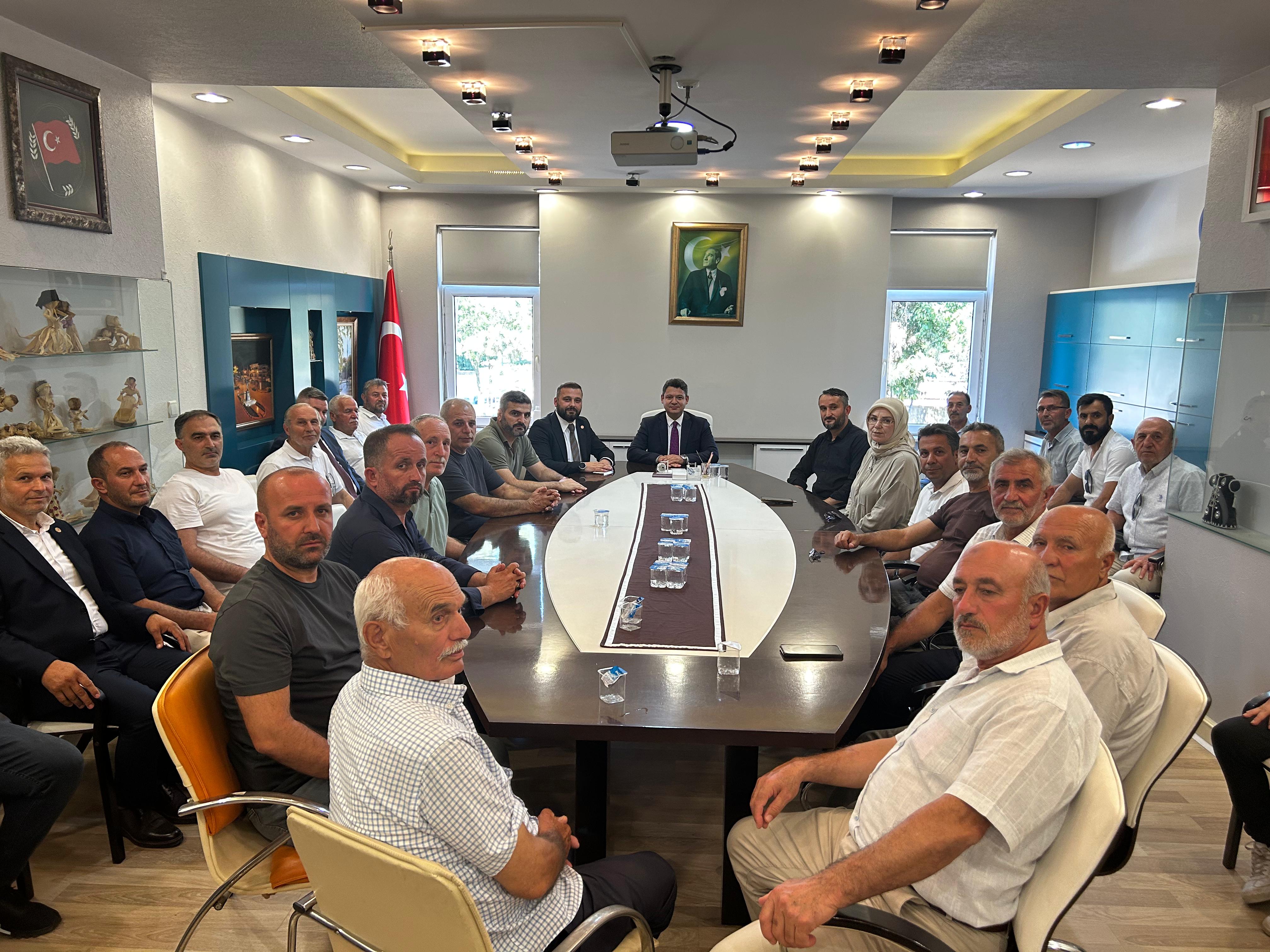Muhtarlardan Kaymakam Gökpınar'a Hayırlı Olsun Ziyareti