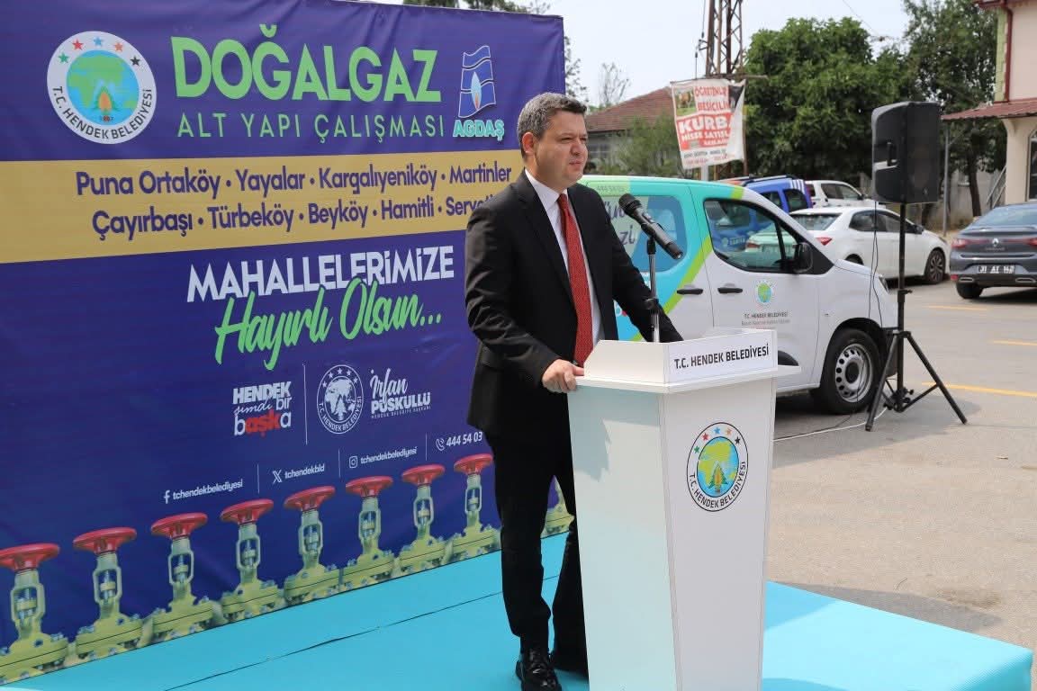 HENDEK’TE 9 MAHALLE DAHA DOĞALGAZ'A KAVUŞUYOR