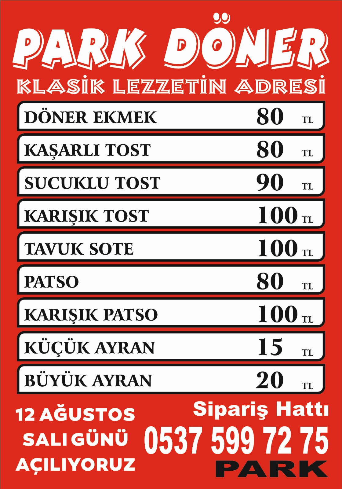 Zeki Cömert Parkında Lezzet Molası