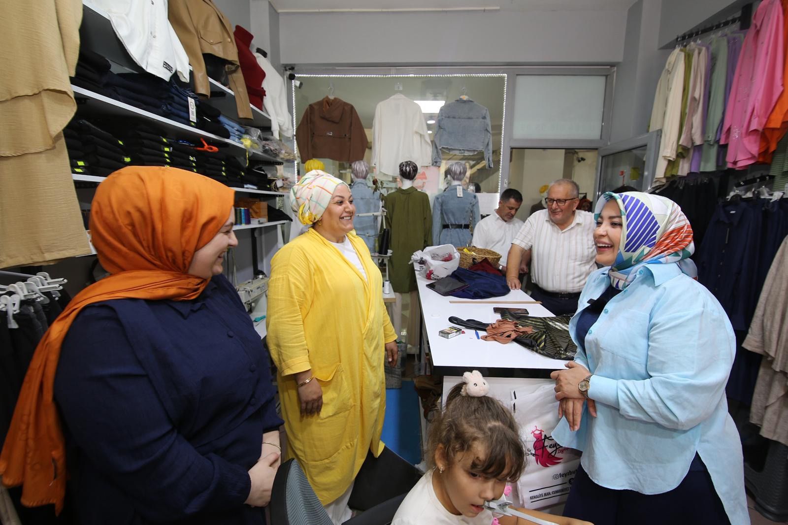 Milletvekili Çiğdem Erdoğan’dan İlçede Kadın Esnaflara Ziyaret