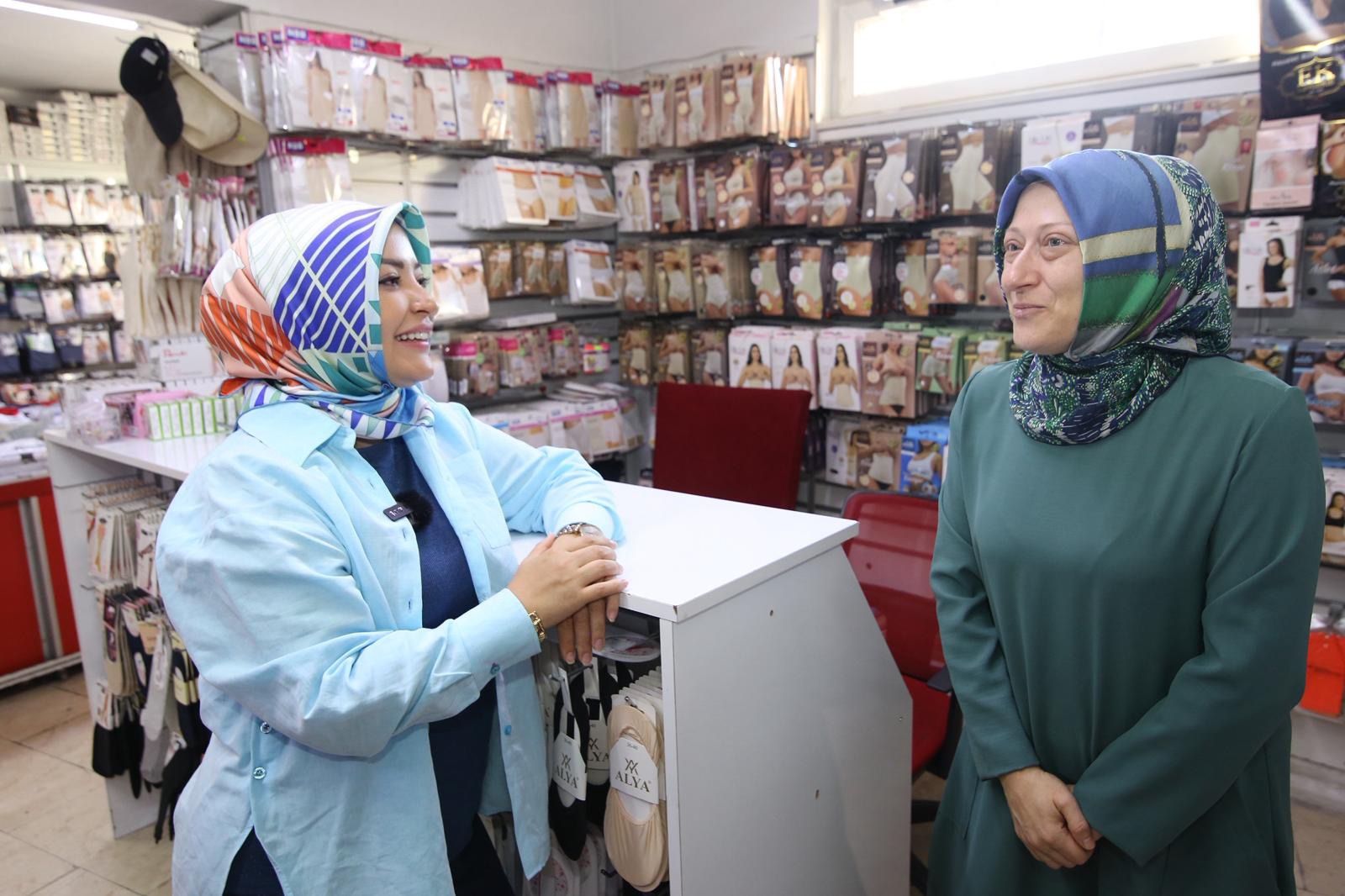 Milletvekili Çiğdem Erdoğan’dan İlçede Kadın Esnaflara Ziyaret