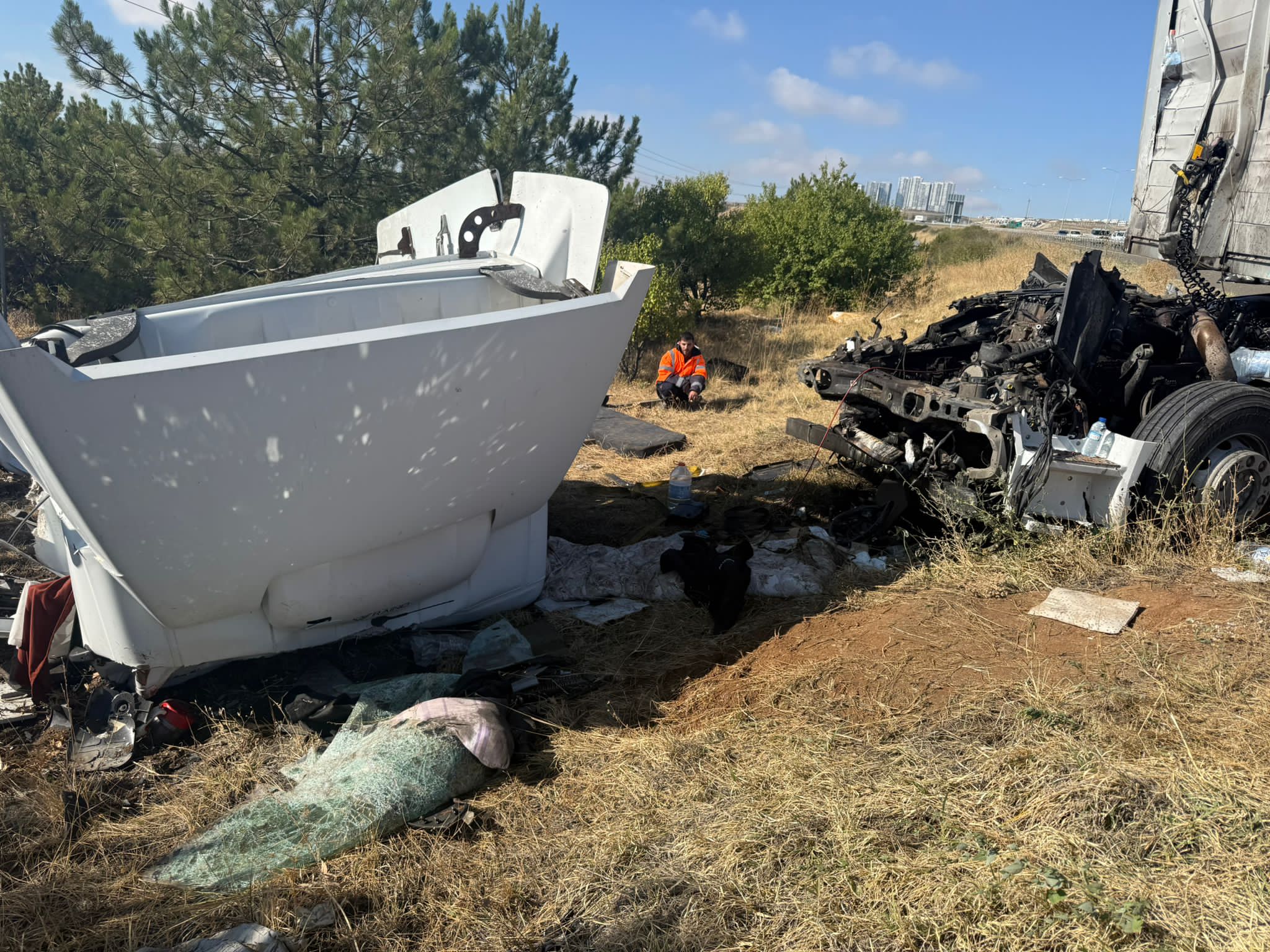 Hendekli Tır şoförü Ankara’da kazada hayatını kaybetti