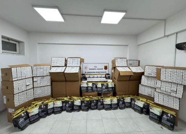 Jandarmadan kaçak tütün ve Makaron operasyonu