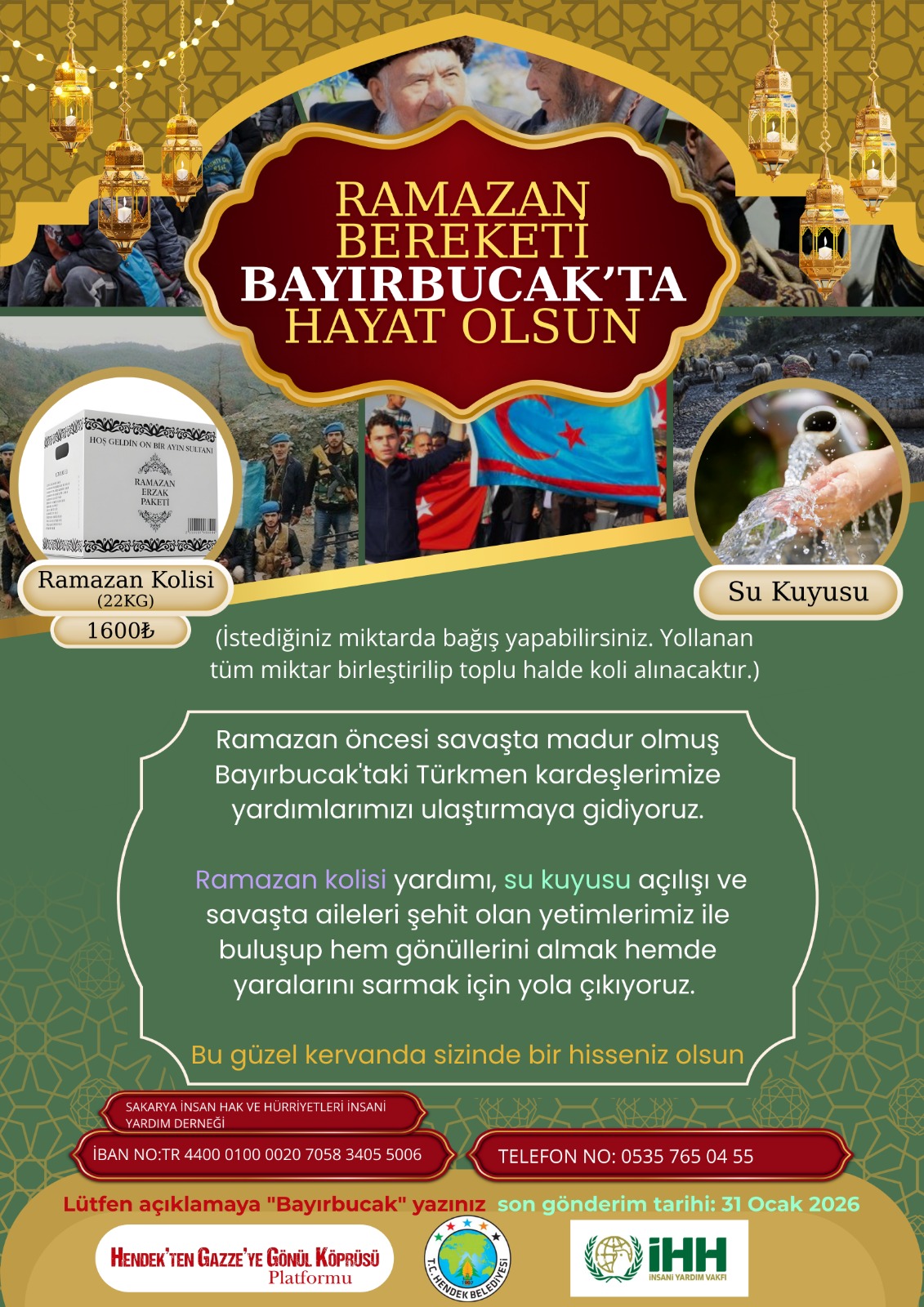 HENDEK HAYIRDA ÖNCÜ OLMAYA DEVAM EDIYOR