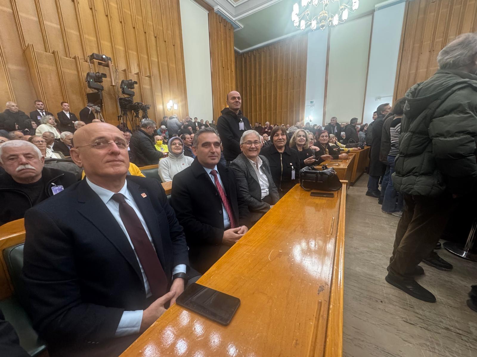 CHP İlçe Başkanı Bayraktar ve ekibi TBMM'de