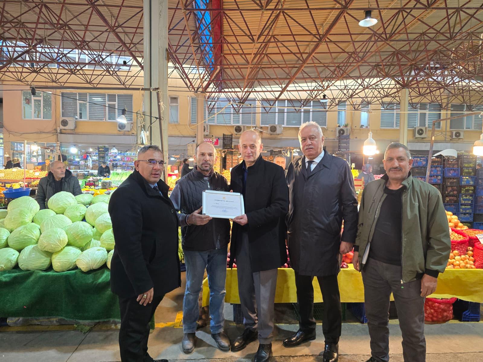 HENDEK ZABITASINDAN ÖRNEK ESNAFLARA TEŞEKKÜR BELGESİ