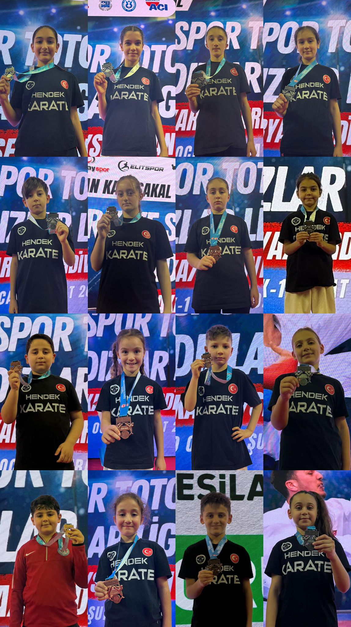 Hendek Olimpik Spor kulübü şampiyonayı 16 Madalya ile tamamladı