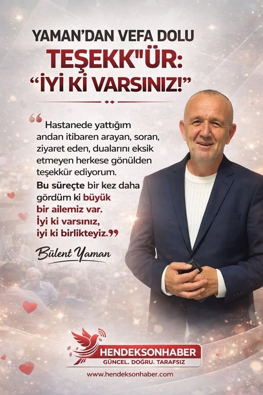YAMAN’DAN VEFA DOLU TEŞEKKÜR