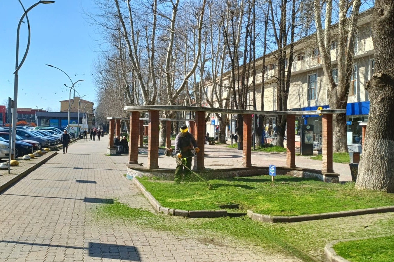 HENDEK’TE YEŞİL ALANLARDA TEMİZLİK VE AĞAÇLANDIRMA SEFERBERLİĞİ