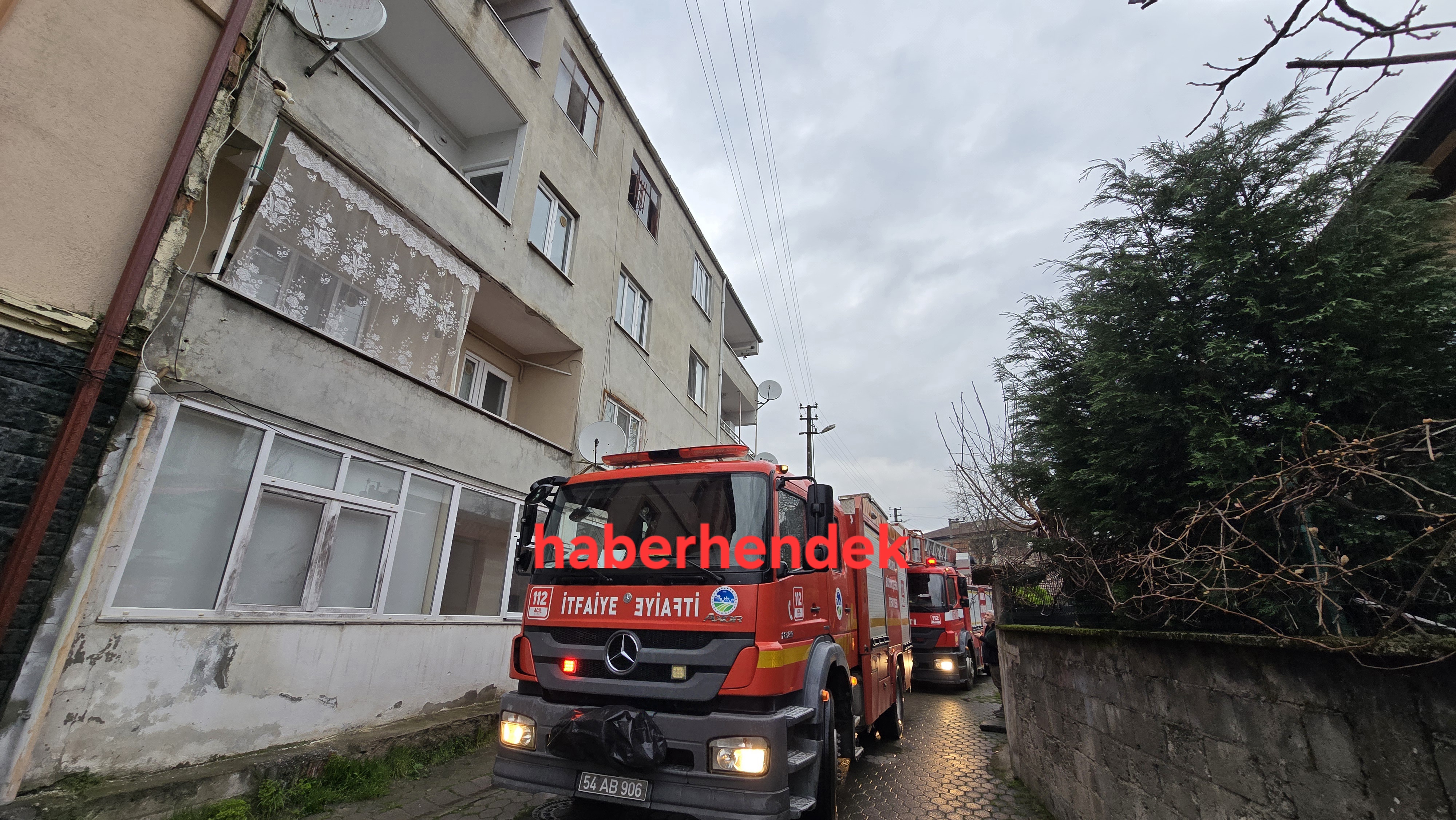 Hendek’te Korkutan Yangın