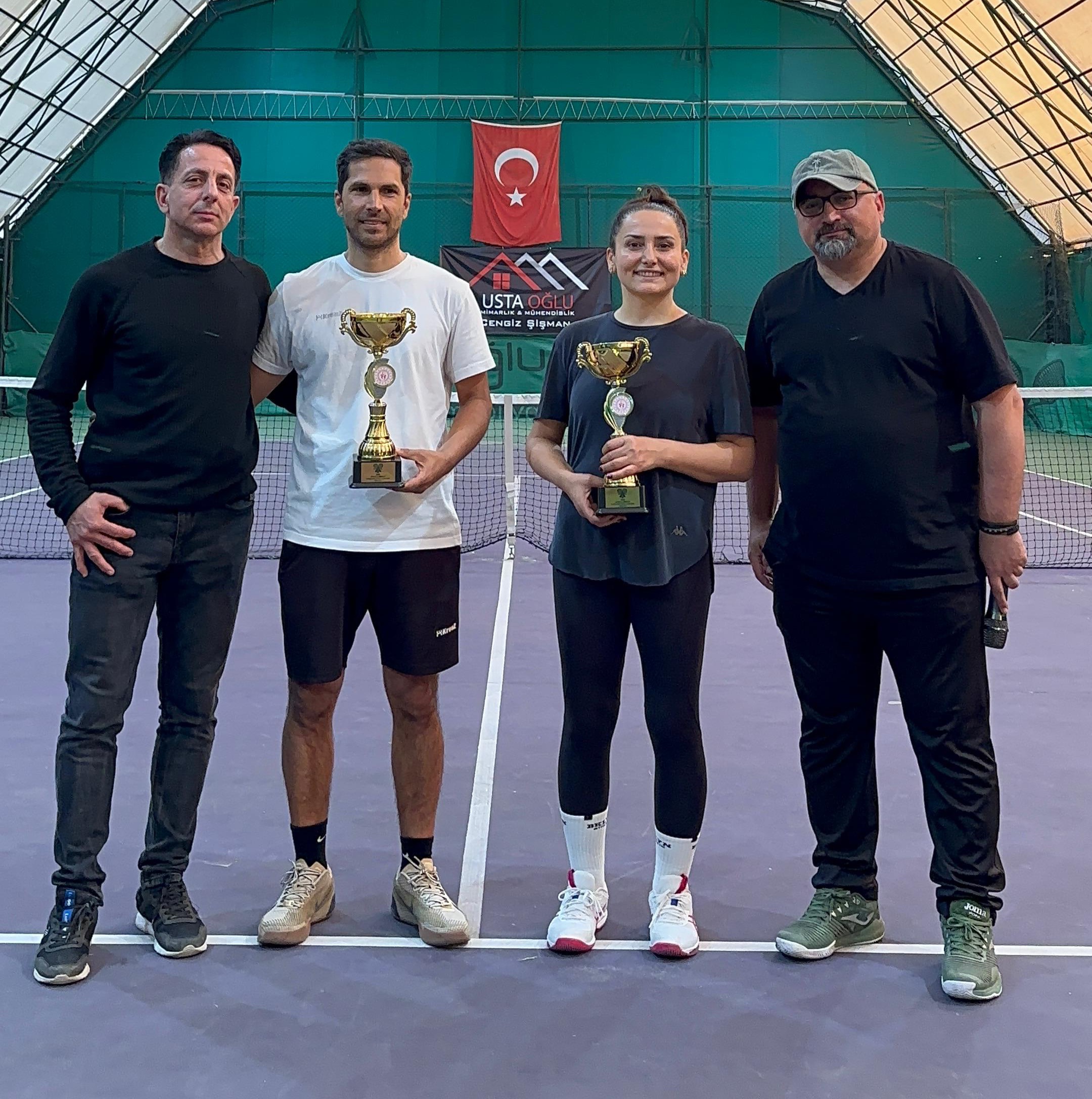 Denef Tenis Kulübü’nde Double Mix Turnuva Heyecanı Sona Erdi