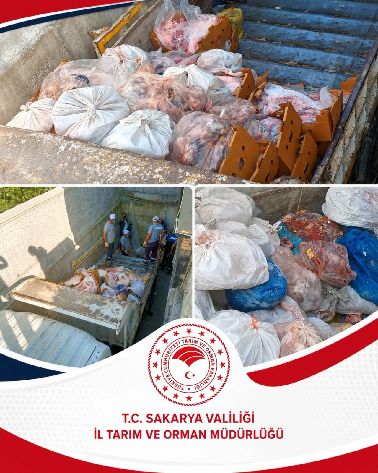 Hendek'te 5.5 Ton Sucuk yapımında kullanılan Etiketsiz Et Ürününe El Konuldu