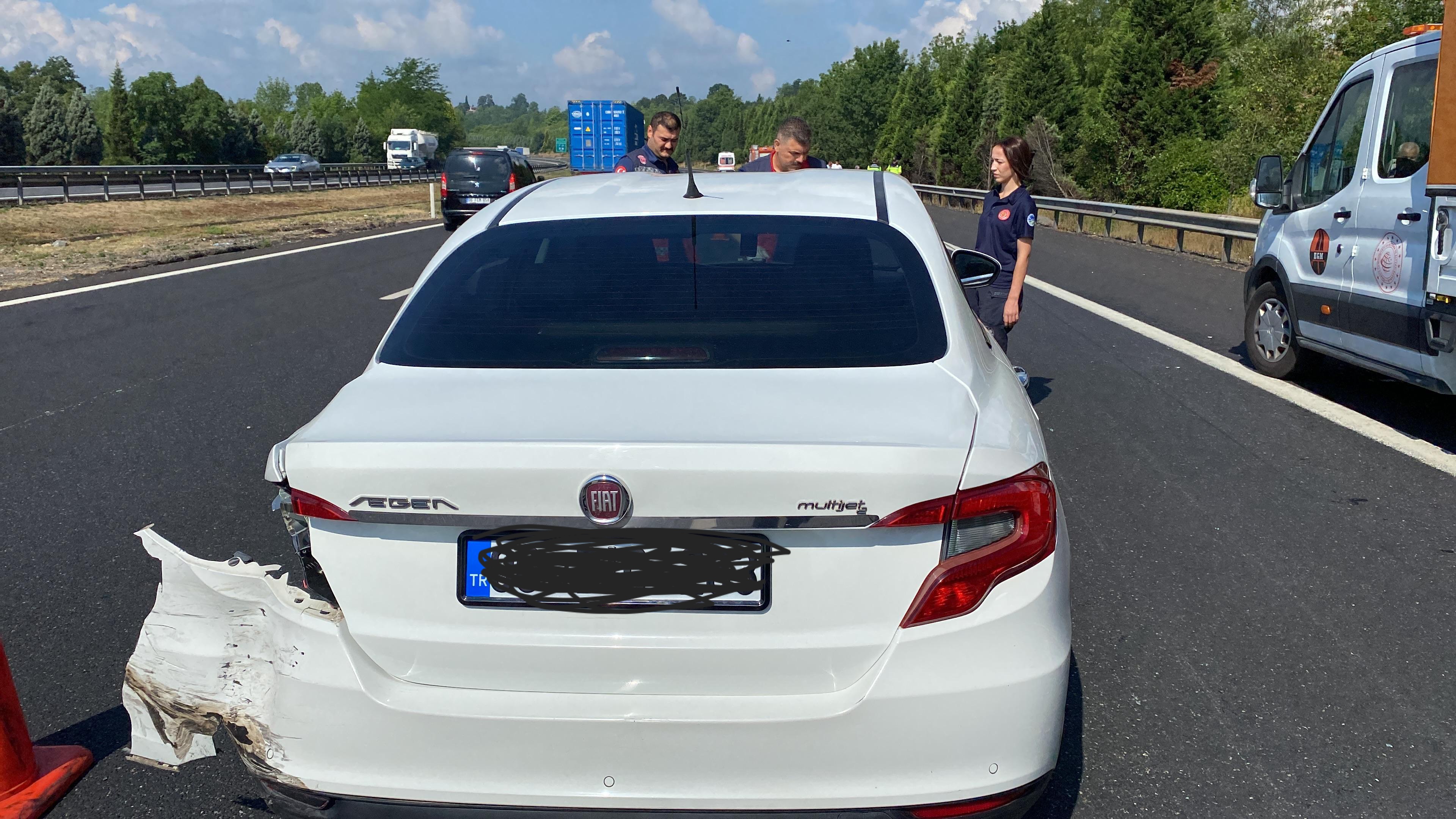 TEM Otoyolu'nda Kaza; Bir Kişi Yaralandı