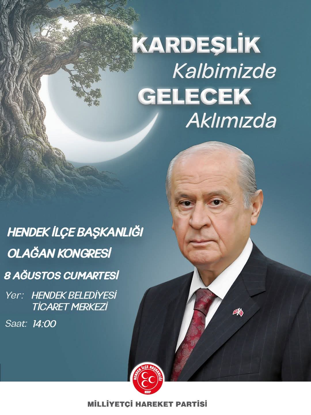 MHP Hendek İlçe Teşkilatından Kongreye davet