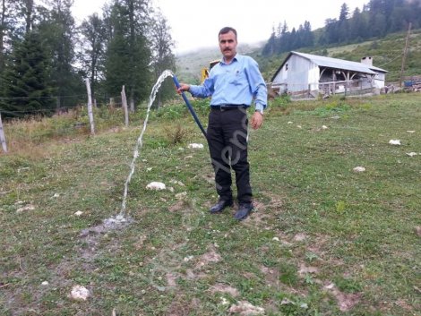 Dikmen yayla camisinde su sikintisi sona erdi