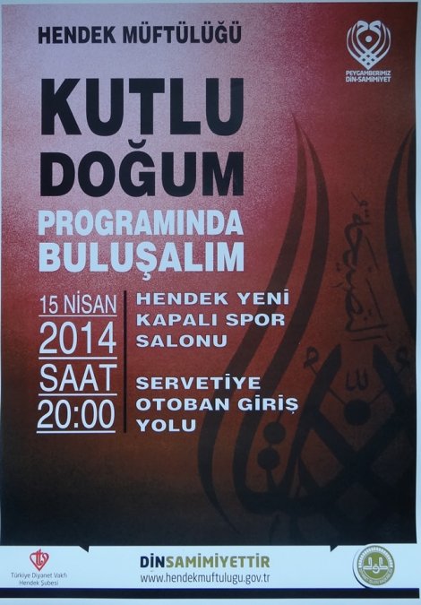 Hendek müftülüğünden kutlu doğum konferansi