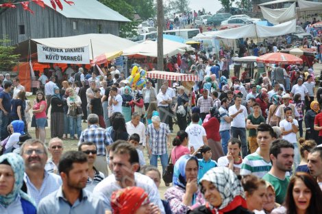 Dikmen yayla şenliğine yoğun katilim