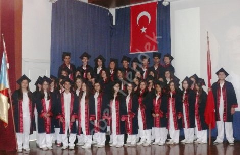 Sağlik meslek lisesi öğrencileri kep atti