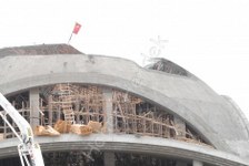 Rasimpaşa camii kubbesi çöktü