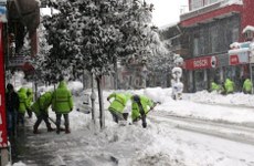 Hendek’te kar temizleme çalişmalari başladi