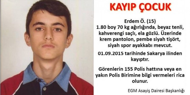 Genç Erdem 16 gündür kayıp