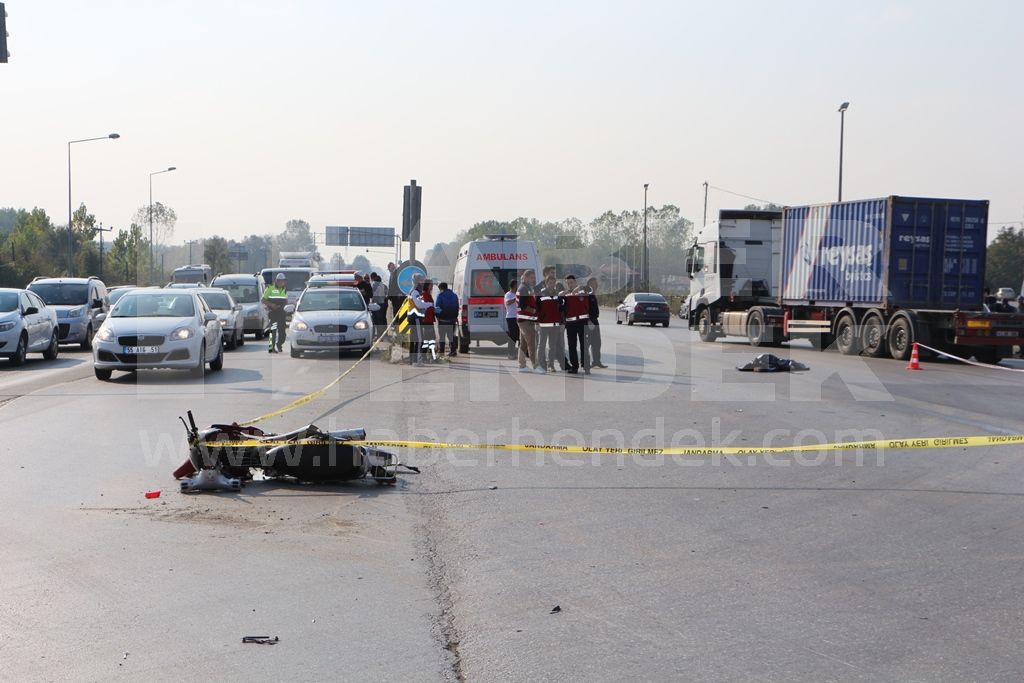 Genç Motosiklet Sürücüsü Hayatını Kaybetti