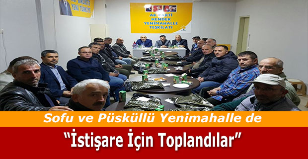 Sofu ve Püsküllü Yenimahalle'de