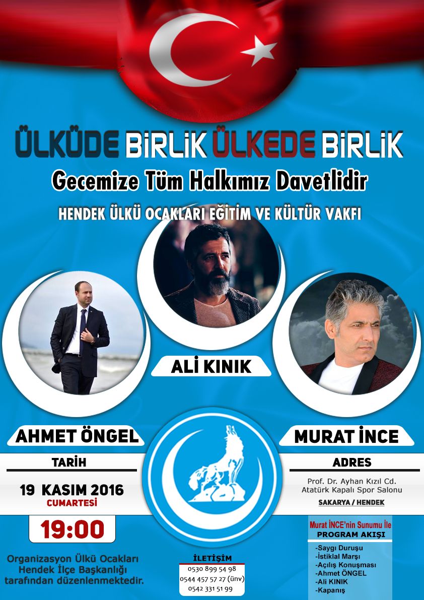 Ülkücülerden “Ülküde Birlik Ülkede Birlik” Gecesi