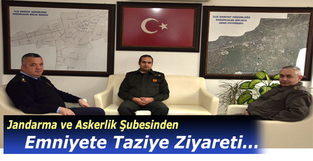 JANDARMA VE ASKERLİK ŞUBESİNDEN TAZİYE ZİYARETİ