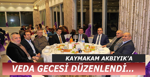 Hendek Kaymakamı İdris Akbıyık’a Veda Gecesi