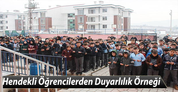 Hendekli Öğrencilerden Duyarlılık Örneği