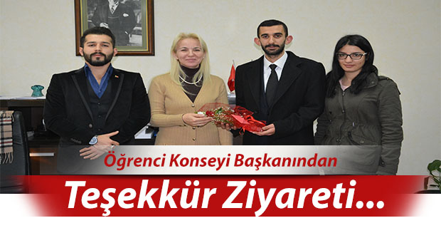 Eğitim Fakültesi Öğrenci Konseyinden Teşekkür Ziyareti