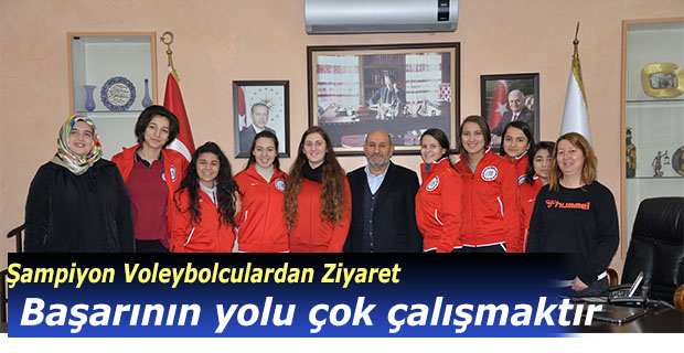 Şampiyon Voleybolculardan ziyaret