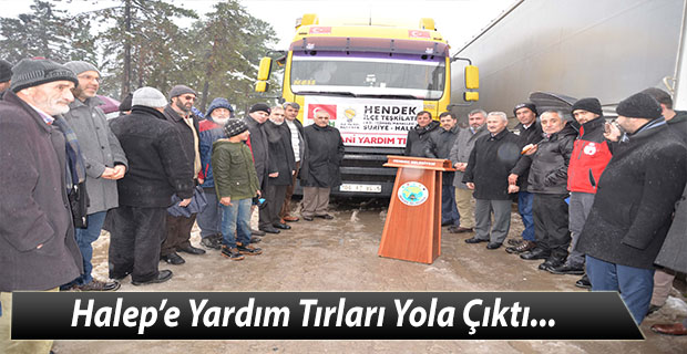 Halep’e Yardım Tırları Yola Çıktı