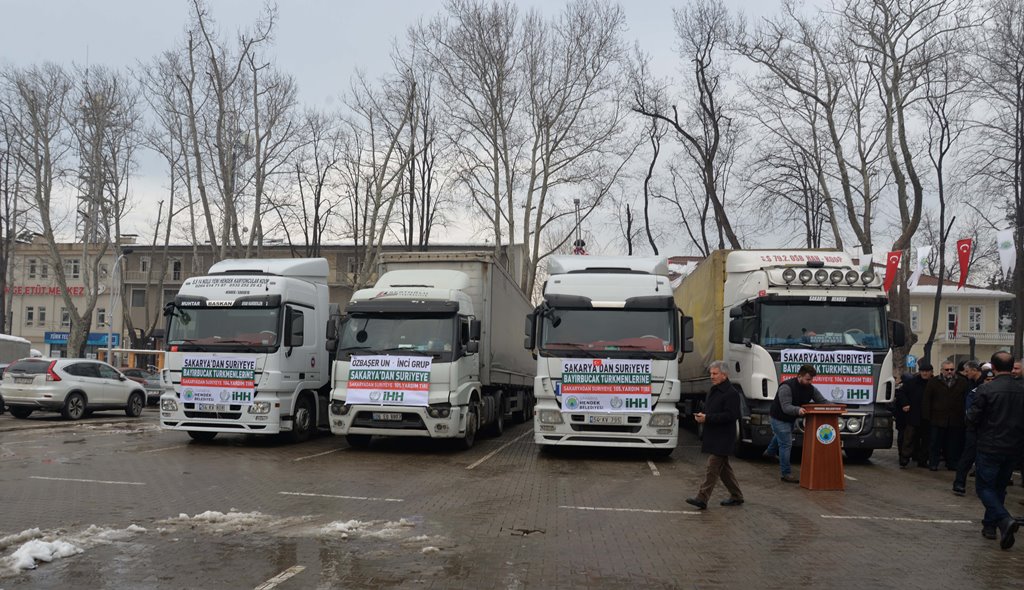 Hendek’ten, Bayırbucak’a 5 tır yardım tırı yola çıktı
