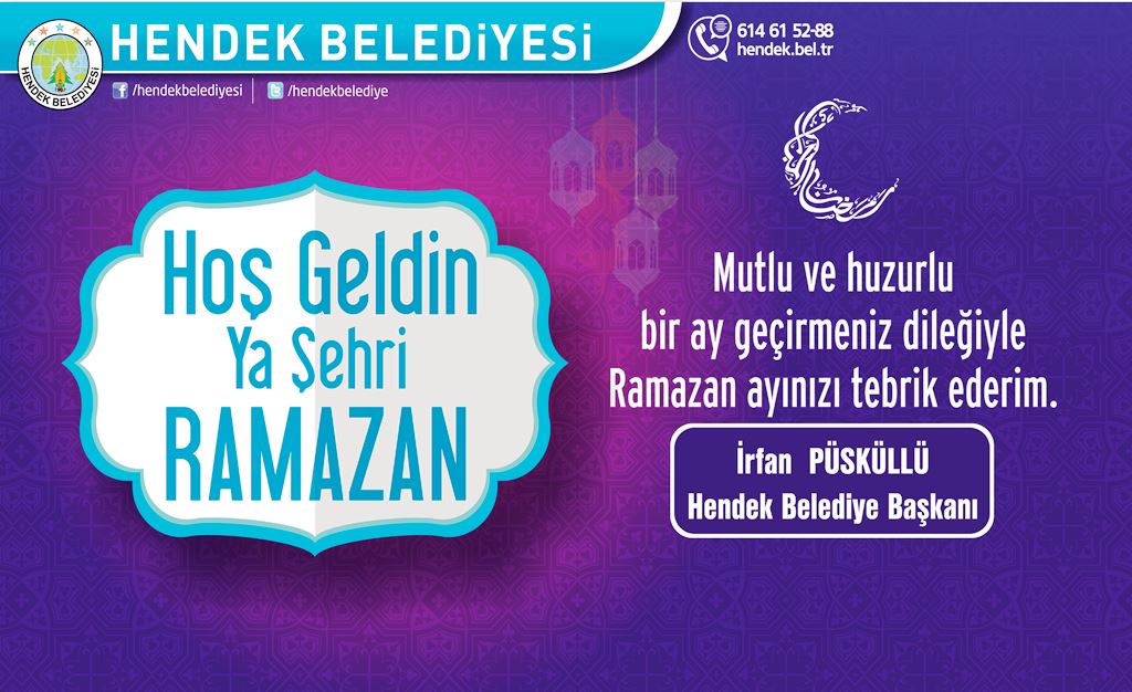 Başkan Püsküllü “Hayırlı Ramazanlar“ diledi.