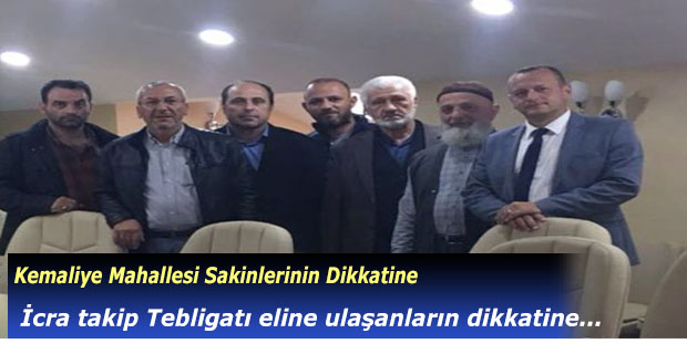 Kemaliye Mahallesi Sakinlerinin Dikkatine