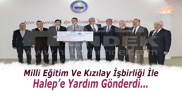 Milli Eğitim Ve Kızılay İşbirliği İle Halep’e Yardım