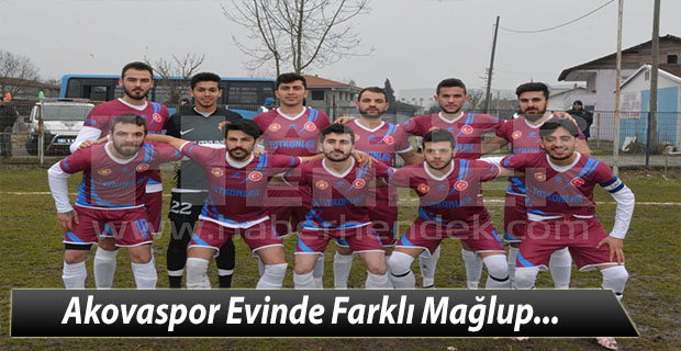 Akovaspor Evinde Farklı Mağlup