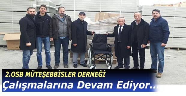 2.OSB müteşebbisler derneği çalışıyor