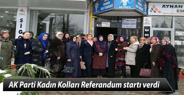 AK Parti Kadın Kolları Referandum startı verdi