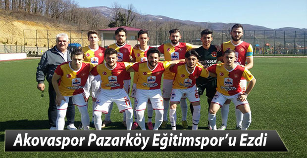 Akovaspor Pazarköy Eğitimspor’u Ezdi