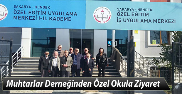 Muhtarlar Derneğinden Özel Okula Ziyaret