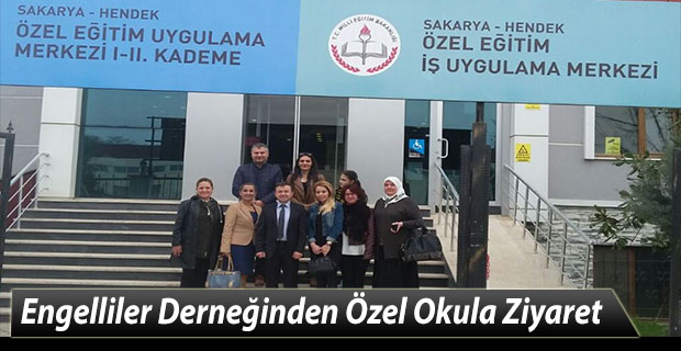 Engelliler Derneğinden Özel Okula Ziyaret