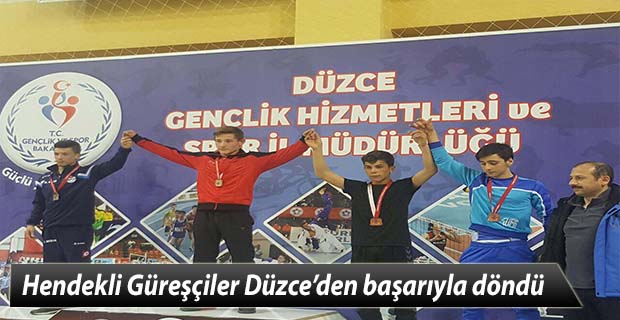 Hendekli Güreşçiler Düzce’den başarıyla döndü