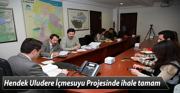 Hendek Uludere İçmesuyu Projesinde ihale tamam