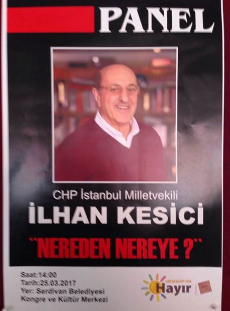 CHP Milletvekili Kesici Sakarya’da Panele Katılacak