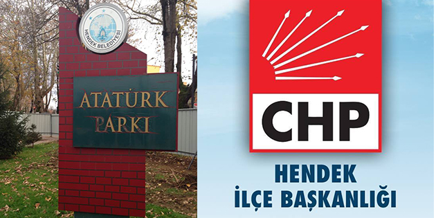 CHP, ‘’HENDEK ATATÜRK PARKI’’İÇİN BASIN AÇIKLAMASI