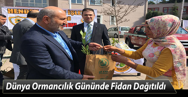 Dünya Ormancılık Gününde Fidan Dağıtıldı